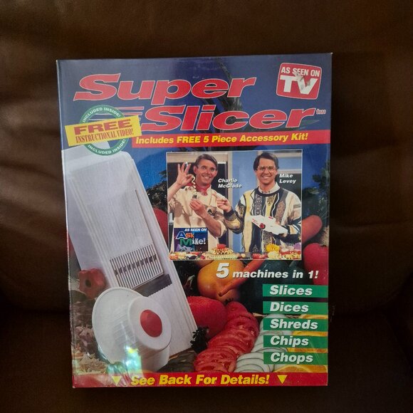 Vintage Super Slicer As Seen On TV - 5 Machines In 1 - NEW SEALED IN BOX! - Picture 1 of 7